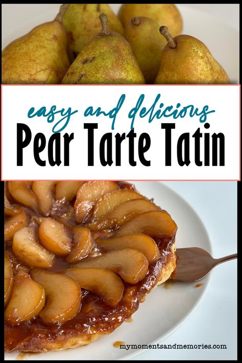 Ginger Pear Tart Recipe, Pear Tart Tartan, Gordon Ramsay Pear Tarte Tatin, Pear Desserts Easy, Pear Tarte Tatin Recipe, Pear Tart Recipe Easy, Rustic Pear Tart Recipe, Pear Tarte, Pear Tart Recipe