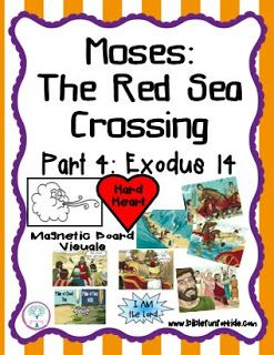 Moses and the Red Sea Crossing Visuals Prayers For Toddlers, Moses Crossing The Red Sea, The Plagues Of Egypt, Moses And The Red Sea, Moses Crafts, Moses And The Israelites, Christian Preschool Curriculum, Red Sea Crossing, Moses Bible