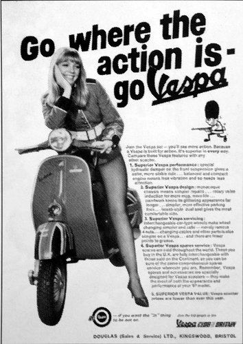 go vespa Vespa Vintage Italy, Classic Vespa, Vintage Vespa, Mod Scooter, Vespa Girl, Vespa Scooter, Best Scooter, Moto Scooter, Lambretta Scooter