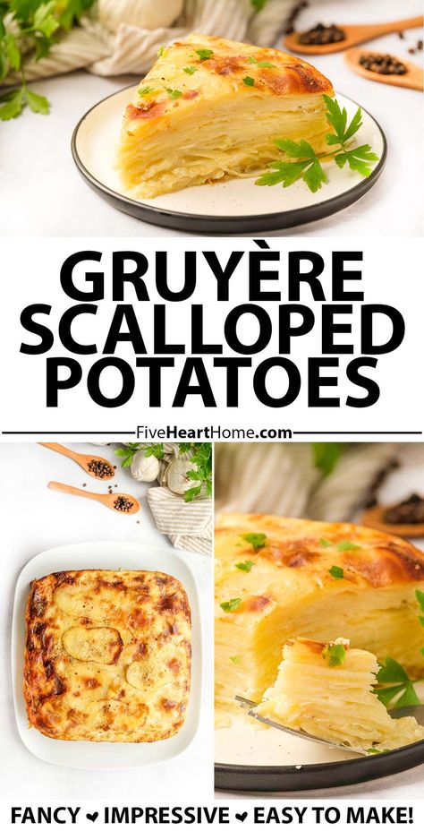 Make Ahead Scalloped Potatoes, Gruyere Scalloped Potatoes, Potatoes Scalloped, Scalloped Potato, Grilled Carrots, Scalloped Potatoes Cheesy, Baked Veggies, Elegant Presentation, Scalloped Potato Recipes