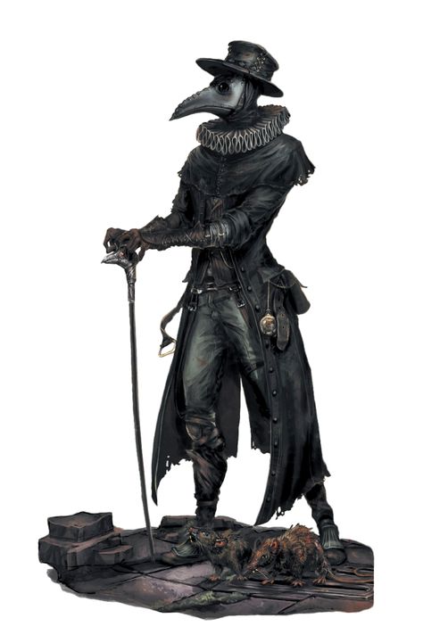 Male Human Plague Doctor Alchemist - Pathfinder PFRPG DND D&D 3.5 5E 5th ed d20 fantasy D&d Plague Doctor, Plague Doctor Fashion, Dnd Plague Doctor, Dnd Doctor, Fantasy Doctor, Doctor Plague, The Plague Doctor, Plague Doctor Costume, Plague Doctors