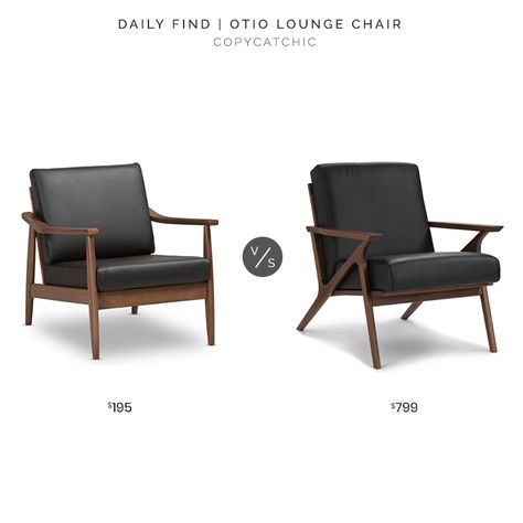 Daily Find | Article Otio Lounge Chair Leather Mid Century Chair, Black Leather Lounge Chair, Mid Century Leather Chair, Midcentury Chair, Lodge House, Mid Century Modern Lounge Chairs, Design Boards, Leather Lounge Chair, Black Cushions