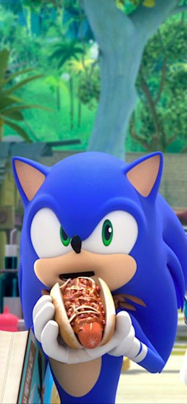 Sonic Eating Chili Dog, Sonic Chili Dog, Hyper Sonic, Chilly Dogs, Chili Dog, Chili Dogs, Sonic Art, Let's Celebrate, The Hedgehog