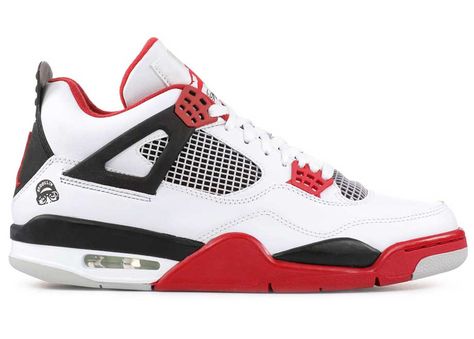 Jordan 4 Retro Fire Red Mars mon Sneakers in White/Varsity Red/Black Air Jordan 4 Fire Red, Jordan 4 Retro Fire Red, Shoes 4s, Jordan 4 Fire Red, Air Jordan Retro 4, Jordan Retro 4, Jordan 4 Retro, Air Jordan 4, Air Jordan 4 Retro