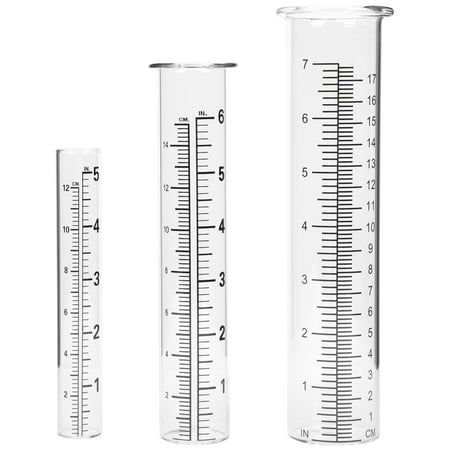 Description Are you looking for professional but reasonably priced glass rain gauge test tube? Our product will be your good choice. Made of quality glass material, it has excellent durability and practicability, and can provide you with accurate measurements. It is an excellent rain test tool that will meet your needs well. Features - Color: Transparent color. - Material: Glass. - Package Size: About 25x10x10cm/ 9.84x3.93x3.93 inch. - Note: Include 5in/6in/7in three different types. - It is made of premium glass material, so you can use it with confidence. - It is made with excellent craftsmanship, and the scale on the test tube is clear and intuitive and easy to watch. - With a simple application method, it can easily meet your needs. - It is suitable for agriculture, meteorological stat Measuring Cylinder, Rain Gauges, Rain Gauge, Watering & Irrigation, Tent Pegs, Outdoor Lawn, Glass Replacement, Measurement Tools, Test Tube