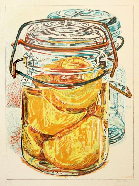 Preserved Peaches, Janet Fish, Fish Paintings, Still Life Artists, Art Students, Color Pencils, Sketchbook Ideas, Art Brut, Wow Art