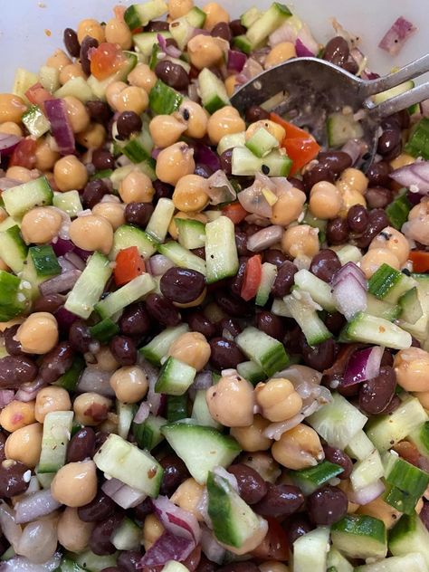 Best Bean Salad, Low Carb Beans, Garbonzo Beans, Garbanzo Bean Recipes, Garbanzo Beans Salad, Honey Dijon Dressing, Black Bean Salad Recipe, Recipes Only, Dijon Dressing