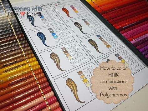 How To Color Anime, Hair Coloring Drawing, Prismacolor Combos, Drawing Prismacolor, Animorphia Coloring Book, Animorphia Coloring, Blending Colored Pencils, Coloring Drawing, Faber Castell Polychromos