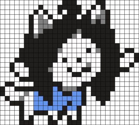 Temmie Perler Bead Pattern / Bead Sprite Undertale Pixel Art, Melty Bead Designs, Modele Pixel Art, Kandi Cuff, Art Perle, Pixel Art Templates, Perler Art, Pony Bead Patterns, Pattern Maker