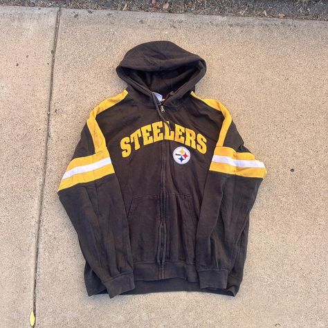 Black and yellow vintage Pittsburgh Steelers hoodie #NFL #Steelers