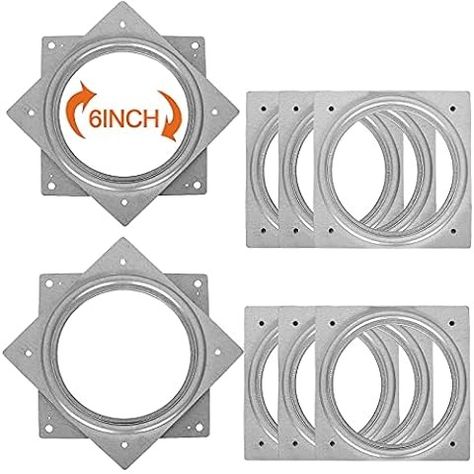 Amazon.com: 10Pack Lazy Susan Hardware, 3” Square Ball Bearing Swivel Plate, 120lbs Capacity 5/16” Thick Rotating Disc, Lazy Susan Turntable for Serving Trays, Kitchen Cabinet, Craft Project, Makeup Holder: Home & Kitchen Lazy Susan Hardware, Diy Turntable, Diy Lazy Susan, Lazy Susan Turntable, Kitchen Storage Shelves, Makeup Holder, Kitchen Storage Rack, Drawer Organizers, Lazy Susan