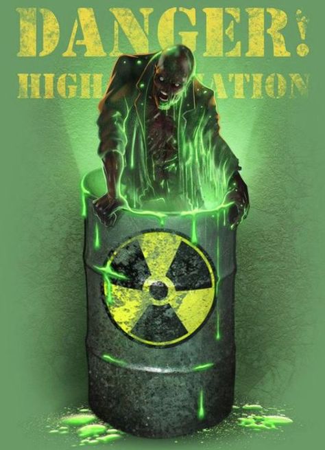 Toxic zombie, danger: high radiation, neon green zombie, green goo, radioactive, toxic green waste. #zombies Zombie Wallpaper, Toxic Waste, Zombie Art, Zombie Movies, Chandler Riggs, Zombie Girl, The Living Dead, Arte Robot, Architecture Tattoo