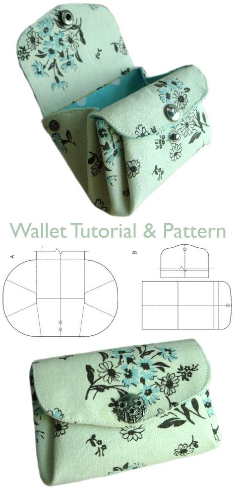 How to Make an Accordion Wallet with Folding Technique Mini Wallet Pattern Free, Fabric Wallet Pattern Free, Wallet Sewing Pattern Free, Sewing Bags Patterns Free, Diy Wallet Pattern Free, Diy Wallet Tutorial, Sewing Wallet, Mini Bag Pattern, Wallet Pattern Free