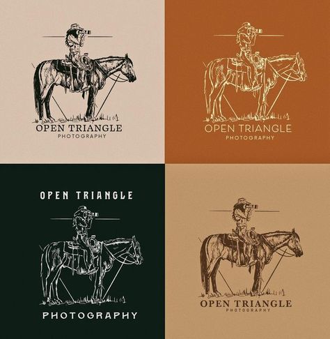 Cowgirl Logo Design, Western Logo Ideas, Western Photography Logo, Western Logo Design Ideas, Western Branding Design, Western Business Cards, Historic Airbnb, Western Logo Design, Western Graphic Design