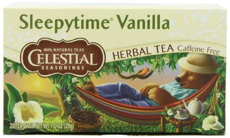 Best Stuff Ever If You Need Help Falling Asleep - And So Tasty! Sleepy Time Tea, Celestial Tea, Sleepytime Tea, Celestial Seasonings Tea, Bedtime Tea, Vanilla Tea, Celestial Seasonings, Sleep Tea, Sleepy Time