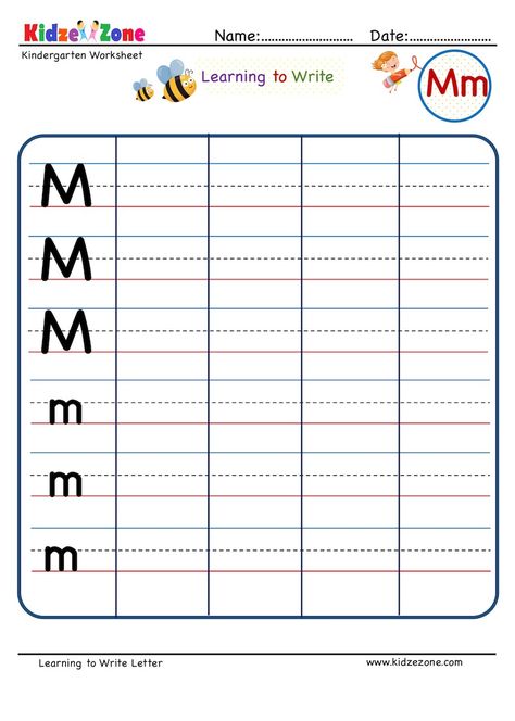 Kindergarten Letter Writing, Letter Writing Kindergarten, Kindergarten Alphabet Worksheets, Writing Strokes, Letter Y Worksheets, Letter V Worksheets, Writing Worksheets Kindergarten, Letter M Worksheets, Letter Writing Worksheets