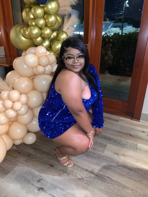 Plus size birthdy dress, SHEIN, shimmery blue, sequin blue dress, dress, one sleeve, blue, plus size fashion, heels, gold jewelry, side part sew-in, 22nd Birthday, Birthdy Girl, Black girl birthday, back girl dress, sequin blue dress, dressy, plus size club wear, birthday dinner, dinner party Dinner Party Outfit Ideas, Plus Size Birthday Outfit Ideas, Sequin Blue Dress, Plus Size Birthday Outfit, Plus Size Birthday Outfits, Plus Size Birthday, Dinner Party Outfit, Dinner Party Birthday, Dinner Party Outfits