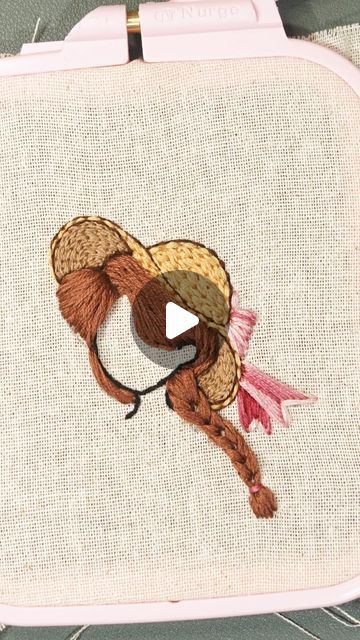 Embroidery Art and Tutorials on Instagram: "How I embroidered a summer sun hat with brick and chain stitches. This is a fan request but also my manifestation because I NEED some warm weather already! ☀️ #embroidery #threadart #threadpainting #brickstitch #chainstitch #summer #sunhat #creativeembroidery #modernembroidery" Hat Embroidery Ideas, My Manifestation, Needle Painting, Embroidered Sun, Embroidered Quilts, Summer Sun Hat, Thread Art, Thread Painting, Creative Embroidery