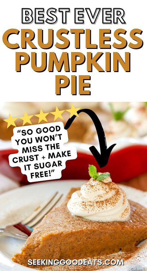 Gluten Free Pumpkin Pie Easy, Simple Pumpkin Pie, Sugar Free Pumpkin Pie, Gluten Free Pumpkin Pie, Keto Pumpkin Pie, Crustless Pumpkin Pie, Super Easy Desserts, Pie Easy, Chicken Crockpot Recipes Easy