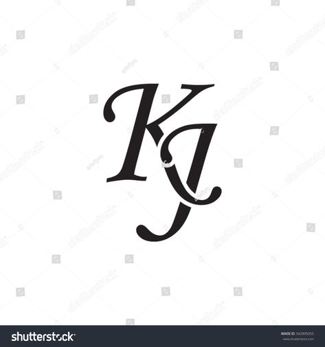 J K Tattoo Letter, K J Tattoo, K And J Tattoo, J And K Tattoo, Kj Monogram, Quilling Music, K Letter Images, J Monogram, Tattoo Design For Hand