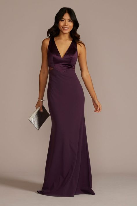 Winter Ball Dresses, Purple Formal Dress, Gaun Dress, Purple Gown, Winter Ball, Matric Dance, Fancy Fits, Cutout Style, Purple Gowns