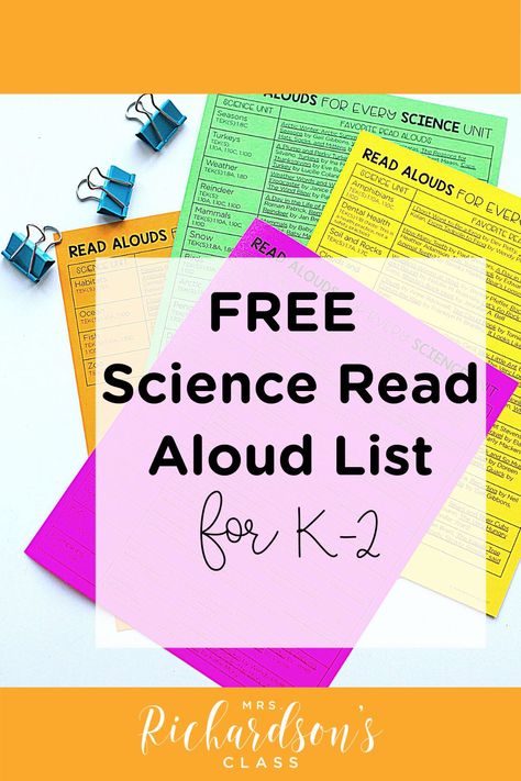 Science Read Alouds Kindergarten, Best First Grade Read Alouds, Sor Kindergarten, Science Read Alouds, Science Of Reading Kindergarten Free, Science Of Reading Second Grade, First Grade Read Alouds, Best Read Alouds For Second Grade, First Grade Books To Read Aloud