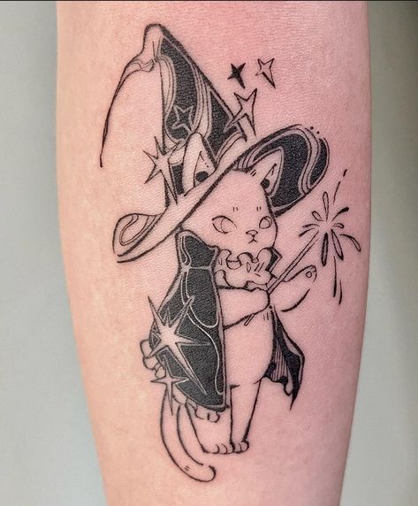 Mother Nature Tattoos, Tatoo Inspiration, Bunny Tattoos, Manga Tattoo, Witch Tattoo, Cat Tattoos, Tattoo Portfolio, My Tattoo, Time Tattoos