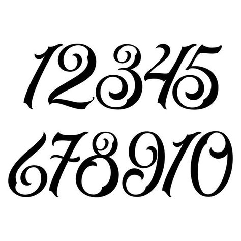 Numbers fonts Number Ideas, Number Fonts, Free Calligraphy Fonts, Large Numbers, Numbers Font, Font Art, Calligraphy Fonts, Premium Fonts, Creative Fabrica