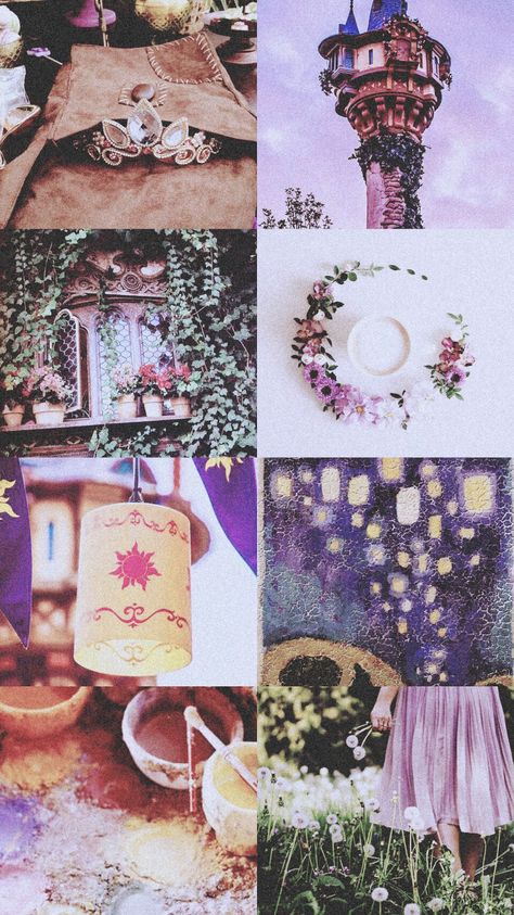 Tangled rapunzel disney princess aesthetic purple moodboard edit. Save=follow Rapunzel Marriage, Rapunzel Wedding Aesthetic, Tangled Aesthetic Wedding, Disney Princess Room Aesthetic, Tangled Moodboard, Princess Rapunzel Aesthetic, Disney Princess Crowns, Tangled Dance, Rapunzel Moodboard