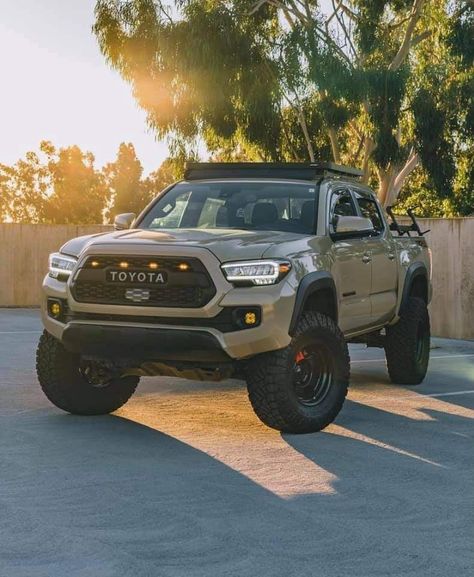 Green Tacoma Truck, Toyota Tacoma Green, Toyota Tacoma Sand Color, Lifted Toyota Tacoma Hawaii, Tacoma Build, Gray Tacoma, Toyota Offroad, Toyota Tacoma Mods, Toyota Tacoma Trd Sport