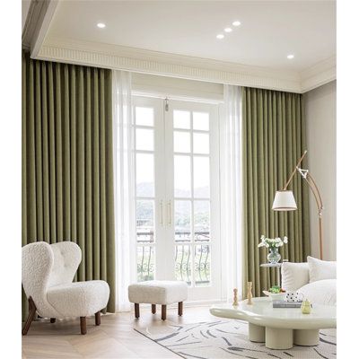 Light green living room