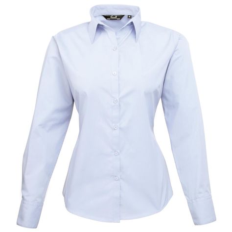 New PREMIER Womens Ladies Poplin Long Sleeve Blouse Shirt 24 Colours Size 6 - 26 | eBay Work Trousers Mens, Work Trousers Women, Mens Suit Trousers, Professional Uniforms, Mens Work Shirts, Paris Dress, Poplin Blouse, Mens Suit Jacket, Herringbone Fabric