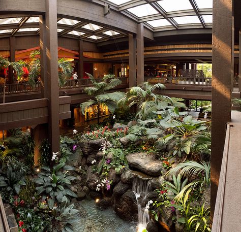 The lobby at the Polynesian hotel / resort.  Our next trip is in 2014, I'm hoping to stay here. Disney Polynesian Resort, Resort Lobby, Disney Polynesian, Polynesian Village Resort, Disney Time, Polynesian Resort, Disney Lifestyle, Disney Resort Hotels, Tiki Bar Decor