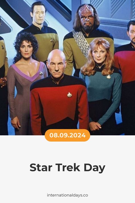 Let's celebrate Star Trek Day by watching the original series and remembering the power of unity and acceptance it advocates! Fertility Day, Star Trek Day, Poetry Day, Education Day, Magic Day, Dancing Day, Photography Day, Arm Day, Men's Day