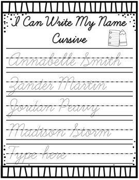 I Can Write My Name Cursive Handwriting Practice | EDITABLE Handwriting fonts logos #handwritingfontslogos handwriting fonts #handwritingfonts fonts #fonts font #font 2.635 Editable Cursive Name Practice Free, I Can Write My Name, Cursive Writing Practice, Cursive Handwriting Fonts, Teaching Cursive Writing, Certificates Template, Write My Name, Articulation Worksheets, Cursive Writing Practice Sheets