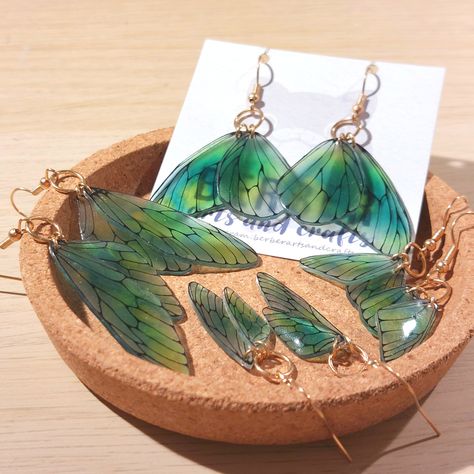 Blue Butterfly Wings, Dragonfly Wings, Fairy Wings, Wing Earrings, Blue Butterfly, Butterfly Wings, Etsy Earrings, Dangle Drop Earrings, Drop Earrings