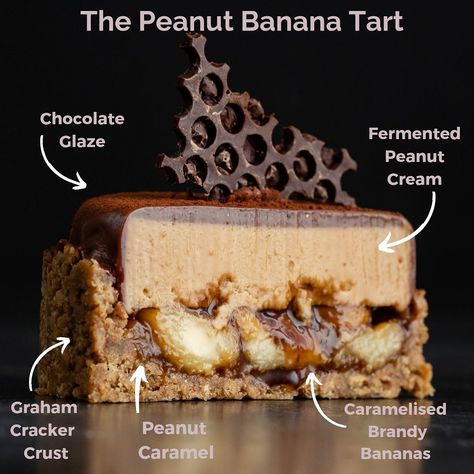 Banana Tart, Healthy Chocolate Desserts, Making Peanut Butter, Fine Dining Desserts, Waffle Maker Recipes, Chocolate Garnishes, Chocolate Work, Dessert Presentation, Raw Desserts