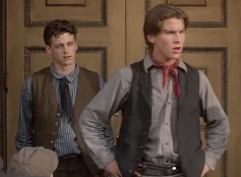 Jack Kelly Newsies Christian Bale, Newsies 1992 Funny, Jack Kelly Newsies, 1992 Newsies, David Moscow, Newsies 1992, Newsies Live, David Jacobs, Kenny Ortega