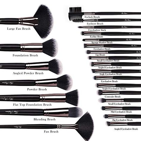 Eye Makeup Brushes Guide, Foundation Blending Brush, Makeup Contouring, Foundation Contouring, Makeup Brushes Guide, Best Drugstore Makeup, Blending Eyeshadow, Makeup Brushes Set, Blending Brush