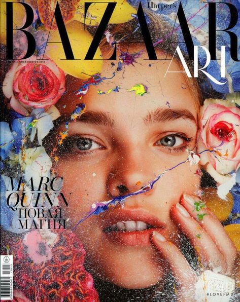 Cover with Natalia Vodianova May 2013 of RU based magazine Harper's Bazaar Russia from Hearst Corporation including details. (ID:22358) Harpers Bazaar Covers, Marc Quinn, Magazine Cover Ideas, Fashion Magazine Design, Bazaar Magazine, Harpers Bazaar Magazine, Vogue Magazine Covers, Fashion Magazine Cover, Natalia Vodianova