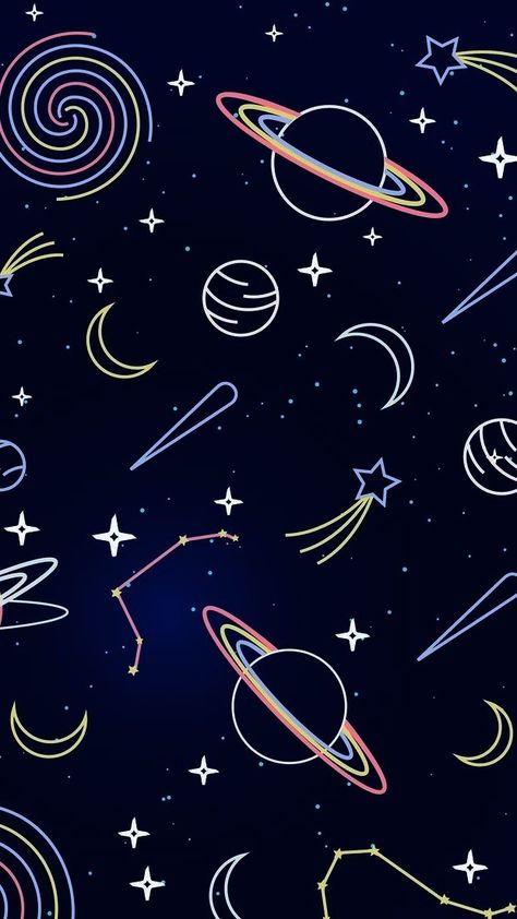 Cute Space Background, Astronaut Background, Outer Space Wallpaper, Astronaut Wallpaper, Phone Wallpaper Boho, Minted Art, Space Phone Wallpaper, Cocoppa Wallpaper, Cute Simple Wallpapers