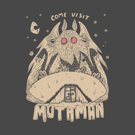 Moth Man Art, Mothman Illustration, Mothman Drawing, Mothman Wallpaper, Mothman Aesthetic, Mothman Design, Mothman Art, Paranormal Aesthetic, Moth Man