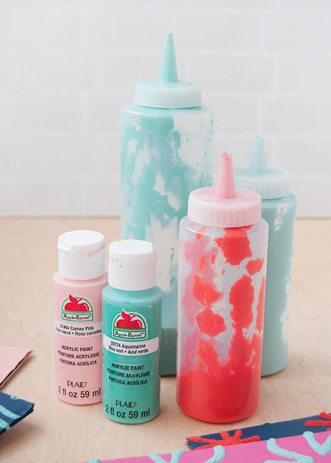 How to Make Your Own Puffy Paint | Handmade Charlotte Make Puffy Paint, Homemade Puffy Paint, Diy Puffy Paint, Grinch Christmas Decorations, Apple Barrel, Handmade Charlotte, Puffy Paint, Craft Classes, Squeeze Bottles