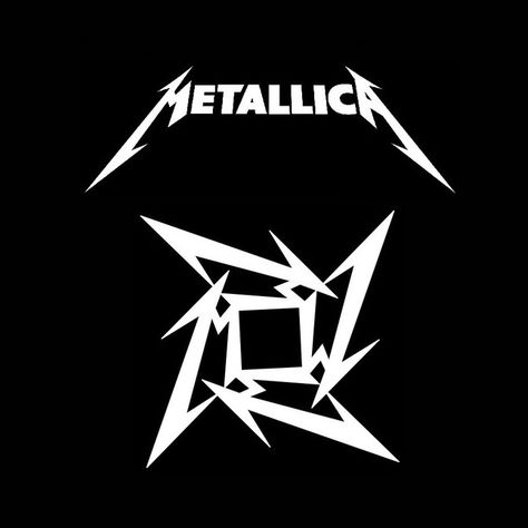 Metallica Drawing Easy, Metallica Logo Design, Metallica Black Album, Metallica Tattoo, Metallica Logo, Metallica Band, Metallica Art, Rock Band Logos, Anime Rapper