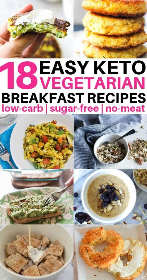 Low carb vegetarian breakfast ideas too good to miss. These vegetarian keto breakfast ideas include easy on the go recipes like keto vegetarian breakfast indian recipes, smoothies, muffins, and other make ahead recipe ideas. Try a quick keto breakfast no meat recipe today. #ketobreakfast #ketovegan #vegetarianrecipes #lowcarbvegetarianrecipes Keto Vegetarian Recipes Breakfast, Low Carb Recipes No Meat, Keto Recipes No Meat, Vegan Keto Breakfast Recipes, Vege Breakfast Ideas, Low Carb Vegan Breakfast Recipes, No Meat Keto Recipes, Vegetarian Low Carb Breakfast, Vegetarian Keto Breakfast