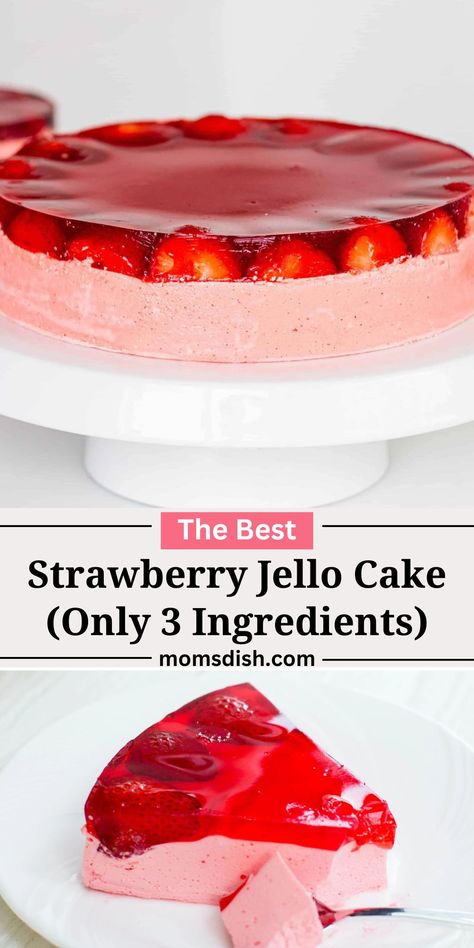 Jello Baking Recipes, Jello Birthday Cake, Cake With Jello, Jello Cake Recipe, Strawberry Jello Dessert, Strawberry Jello Cake, Jello Cake Recipes, Jello Dessert, Strawberry Things