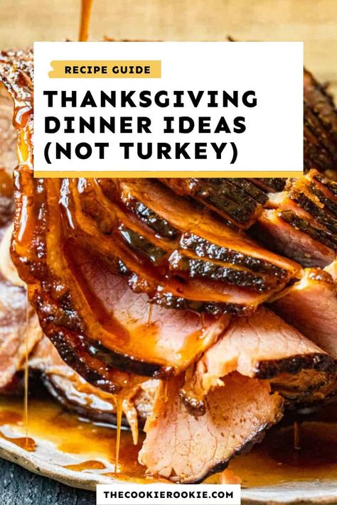 Turkey Dinner For 2, Anti Thanksgiving Food, Alternative Turkey Thanksgiving, Thanksgiving Non Turkey Recipes, Fresh Turkey Recipes Thanksgiving, Different Turkey Recipes, Plated Thanksgiving Dinner, Thank Giving Dinner Ideas, Roast For Thanksgiving