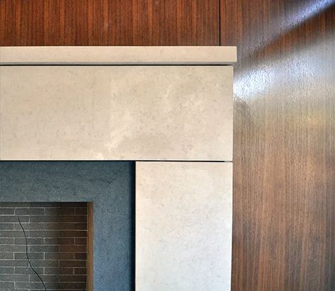 Feature Fireplace, Life Of An Architect, Limestone Grey, Scale And Proportion, Fireplace Room, Living Room Fireplace, Modern Residence, Modern Fireplace, An Architect