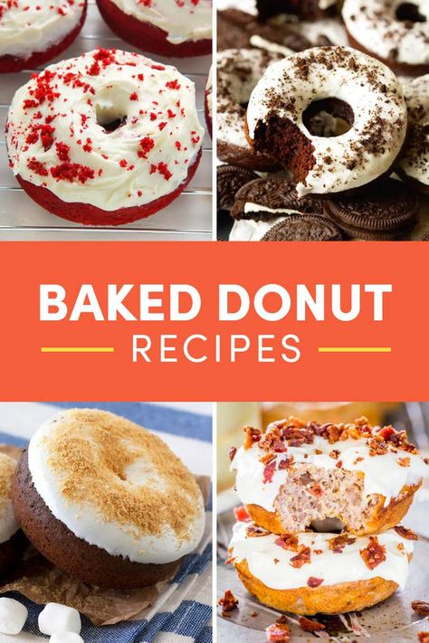 Baked Chocolate Chip Donuts Recipe, Baked Donut Recipes With Donut Pan Easy, How To Make Baked Donuts At Home, Homemade Cake Doughnut Recipe, Baked Cake Donut Recipes, Donut Baked Recipes, Cake Donut Flavors, Doughnut Recipe Easy Baked, Doughnut Recipes Homemade