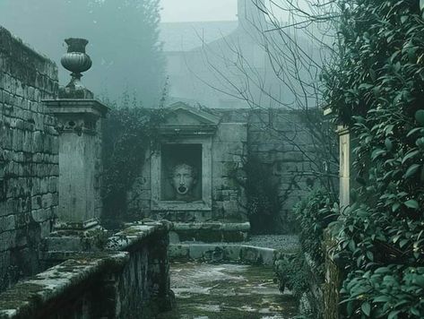 Gothic Garden Aesthetic, Horror Environment, Dark Fairytale Aesthetic, Haunted Cemetery, Haunted Village, Infinite Void, Fairytale Aesthetic, Dark Fairytale, Gothic Garden